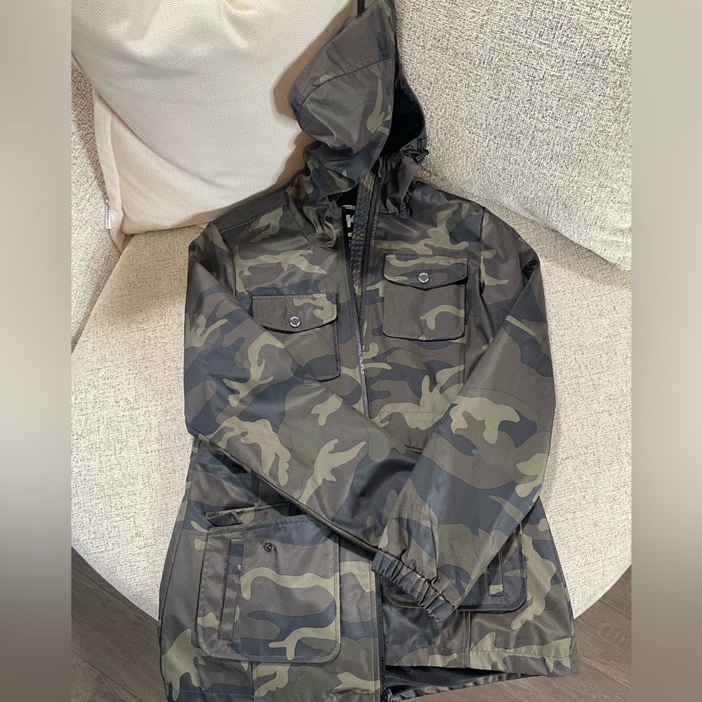 Michael Kors Women's Camouflage Hooded Jacket